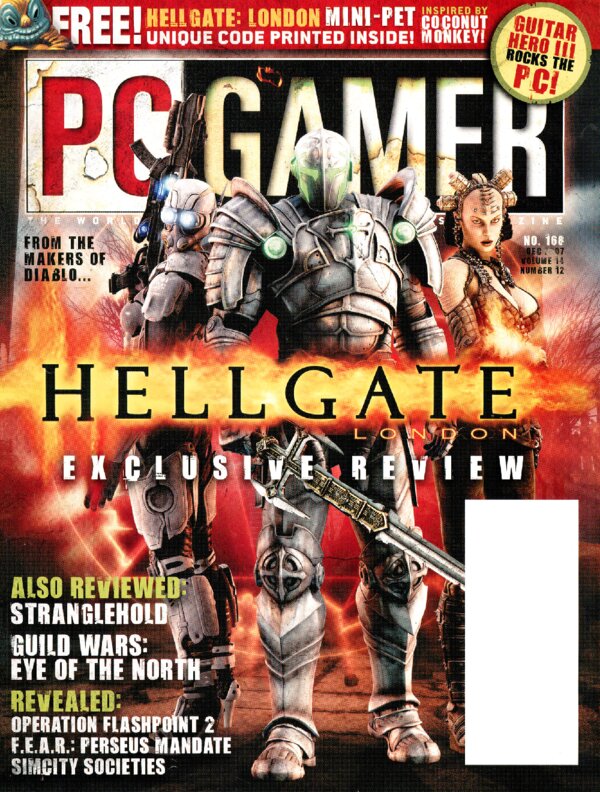 PC Gamer US   Issue 168 (December 2007) cover